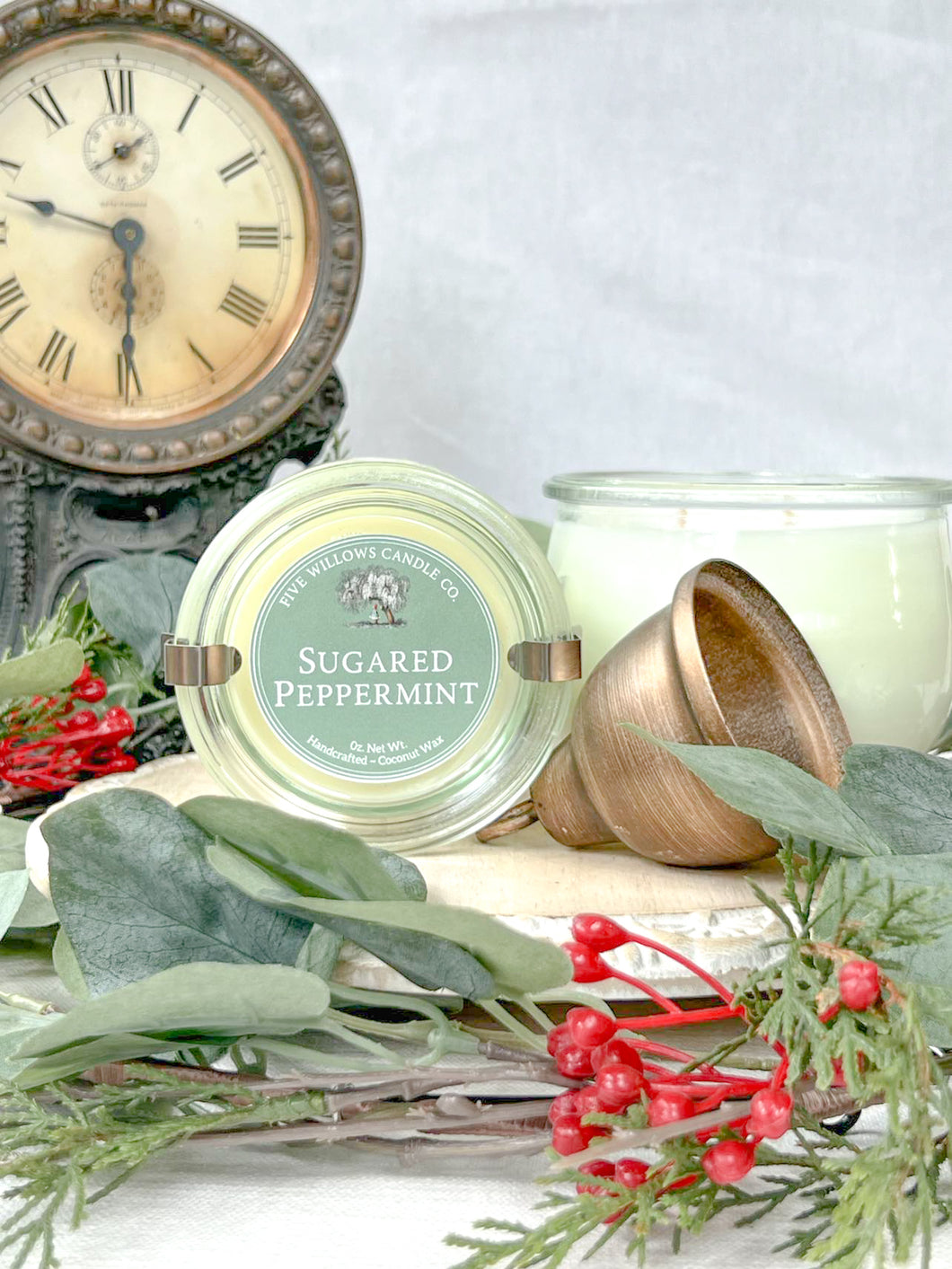 Sugared Peppermint 9 oz. European Preserve Jar
